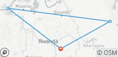  4-Day Rwanda Wildlife Safari and Gorilla Trekking Tour - 4 destinations 