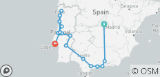  Andalusië en Portugal compleet Madrid (zonder Alhambra) (17 bestemmingen) - 17 bestemmingen 