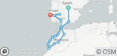  Andalusië, Lissabon en Marokkaanse hoofdsteden (18 bestemmingen) - 18 bestemmingen 