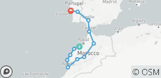  Atlantic Route, From Casablanca to Lisbon (12 destinations) - 12 destinations 