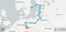  Baltische Hauptstädte (Ende Prag) (20 Destinationen) - 20 Destinationen 