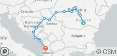  Balkan´s Route - 16 destinations 