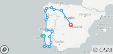  All of Portugal and Galicia - 24 destinations 