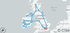  Grande route britannique et île d\'émeraude avec Londres - 40 destinations 