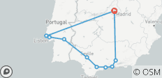  Anneau ibérique (10 destinations) - 10 destinations 