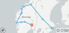  Legendäre Fjorde bis Oslo - 11 Destinationen 