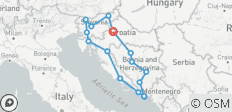  Kroatië, Bosnië &amp; Slovenië (19 bestemmingen) - 19 bestemmingen 