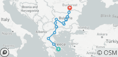  Von Athen nach Bukarest - 16 Destinationen 