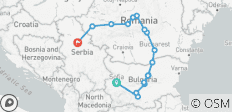  From Sofia to Belgrade (17 destinations) - 17 destinations 