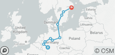  German Trek End Stockholm (10 destinations) - 10 destinations 