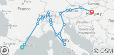  Zauberhaftes Europa mit Budapest (einschließlich Bellinzona) - 21 Destinationen 