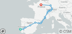  Portugal, Spanje, Zwitserland en Frankrijk (26 bestemmingen) - 26 bestemmingen 