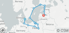  Nordic Gems and Poland End Riga - 20 destinations 