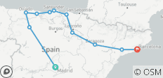  Spaans geluk - eindpunt Barcelona (11 bestemmingen) - 11 bestemmingen 