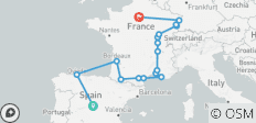  España, sur de Francia, Borgoña y Alsacia (17 destinations) - 17 destinos 