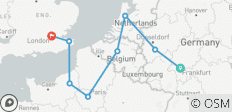  Van Frankfurt naar Londen (inclusief Brussel) - 8 bestemmingen 
