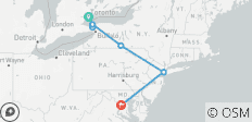  Toronto, Niagara with East Coast End Washington - 6 destinations 