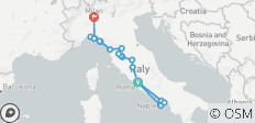  De essentie van Italië - eindpunt Milaan (20 bestemmingen) - 20 bestemmingen 