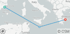  Mediterraan uitstapje - 3 bestemmingen 