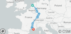  Discover the Rhine &amp; Rhone rivers 2027 - 15 Days (from Amsterdam to Marseille) - 26 destinations 
