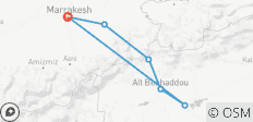  2-Days private Trip Ait Ben Haddou &amp; Ouarzazate From Marrakech - 6 destinations 