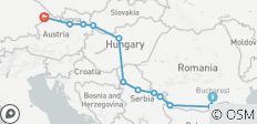  Grote hoogtepunten van de Donau (2027) (Boekarest naar Passau, 2027) - 12 bestemmingen 