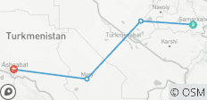  Desiertos y cúpulas, Uzbekistán y Turkmenistán, 8 días - 4 destinos 
