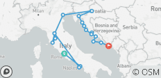 Tastes of Italy with Adriatic Coastal Cruise Rome → Dubrovnik (2027) - 20 destinations 