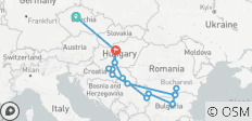  Best of the Balkans with Prague Prague → Budapest (2027) - 17 destinations 