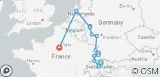  Rhein und Mosel mit Paris, Luzern und Zürich Zürich → Paris 2027) - 14 Destinationen 