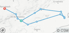  3-Days Private Merzouga Desert Tour To Marrakech From Ouarzazate - 12 destinations 