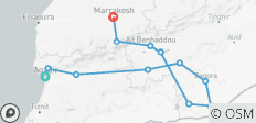 Natuurlijke en culturele wonderen van Marokko: Atlantische Kust, Sahara &amp; Atlasgebergte - 12 bestemmingen 