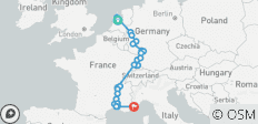  Discover the Rhine &amp; Rhone rivers 2027 - 15 Days (26 destinations) - 26 destinations 
