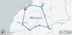  9-Day Morocco Desert &amp; Imperial Cities Tour from Casablanca - 15 destinations 