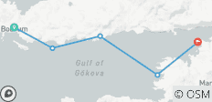  Bodrum to Karacasogut (3 Nights Mini Blue Cruise) - 5 destinations 