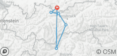  Alpenjuwelen - Alpenüberquerung von der Zugspitze nach Südtirol (8 Tage) - 6 Destinationen 