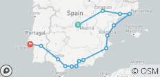  Spanischer Ring mit Lissabon GO - 15 Destinationen 