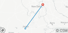  Jaipur Tour am selben Tag ab Delhi mit dem Auto - Alles inklusive - 3 destinations 