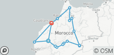  Grand tour du Maroc en 12 jours : villes impériales, Sahara et côte atlantique - 17 destinations 