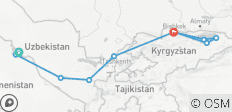  Kleingruppenrundreise Usbekistan &amp; Kirgisistan (inkl Flug) - 10 Destinationen 
