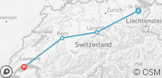  Escapade en train suisse - 4 destinations 