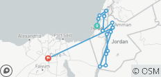 Israel, Jordan and Cairo (18 destinations) - 18 destinations 