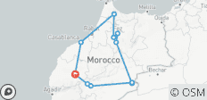  Circuit de 9 jours au Maroc depuis Marrakech via le désert du Sahara Merzouga, Fès et Chefchaouen - 11 destinations 