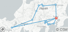  Tokyo, Kyoto, Alps and Fuji (16 destinations) - 16 destinations 