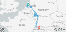  Rheinburgen &amp; Mosel-Weinberge - 11 Tage (von Amsterdam bis Zürich) - 17 Destinationen 