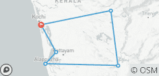  Le Kerala en un coup d\'œil - 06 jours d\'excursion privée - 6 destinations 