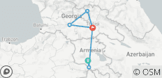  7-tägige Armenien &amp; Georgien Kombinierte Tour - Entdecken Sie Eriwan, den Sewansee, Tiflis, Kazbegi &amp; Borjomi - 6 destinations 