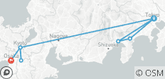  Hoogtepunten van Japan: van Tokio naar Osaka – 7 dagen - 8 bestemmingen 