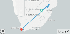  From Bush to Bay: Kruger Park &amp; Cape Town Escape - 16 destinations 