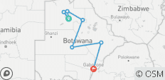  Botswana Ontdekkingsreis: 12-daags avontuur in cultuur, natuur en wildernis - 8 bestemmingen 